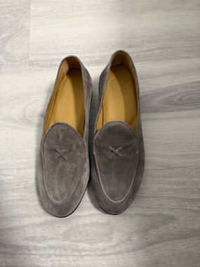 Del Toro Gray Suede Slip-On Loafers